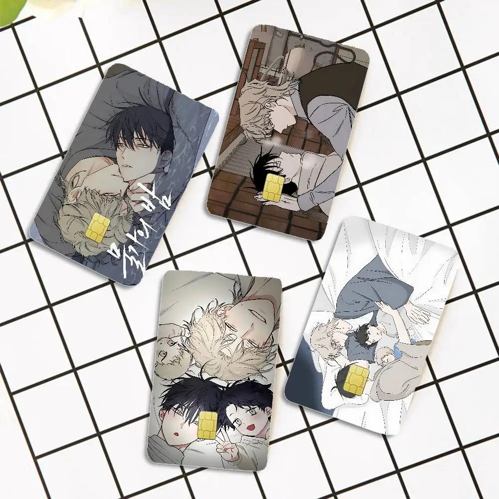 Comic Low Tide In Twilight Diy Credit Debit Card Sticker Party Sticker Decoration Waterproof Small Chip Card Skin Sticker