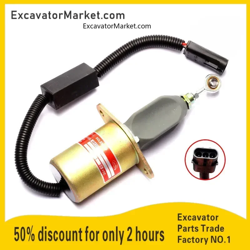 

Cummins 6CT engine excavator parts flameout solenoid valve switch iron C4942878/4946639/3415706 high quality