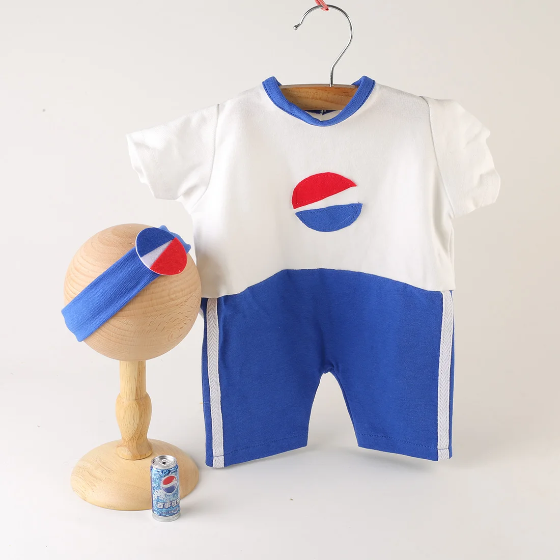 Newborn Football jersey size 10 Baby Cotton Fabric Romper Hat Newborn Photography Prop Core Meaning Outfit Photo Shoot