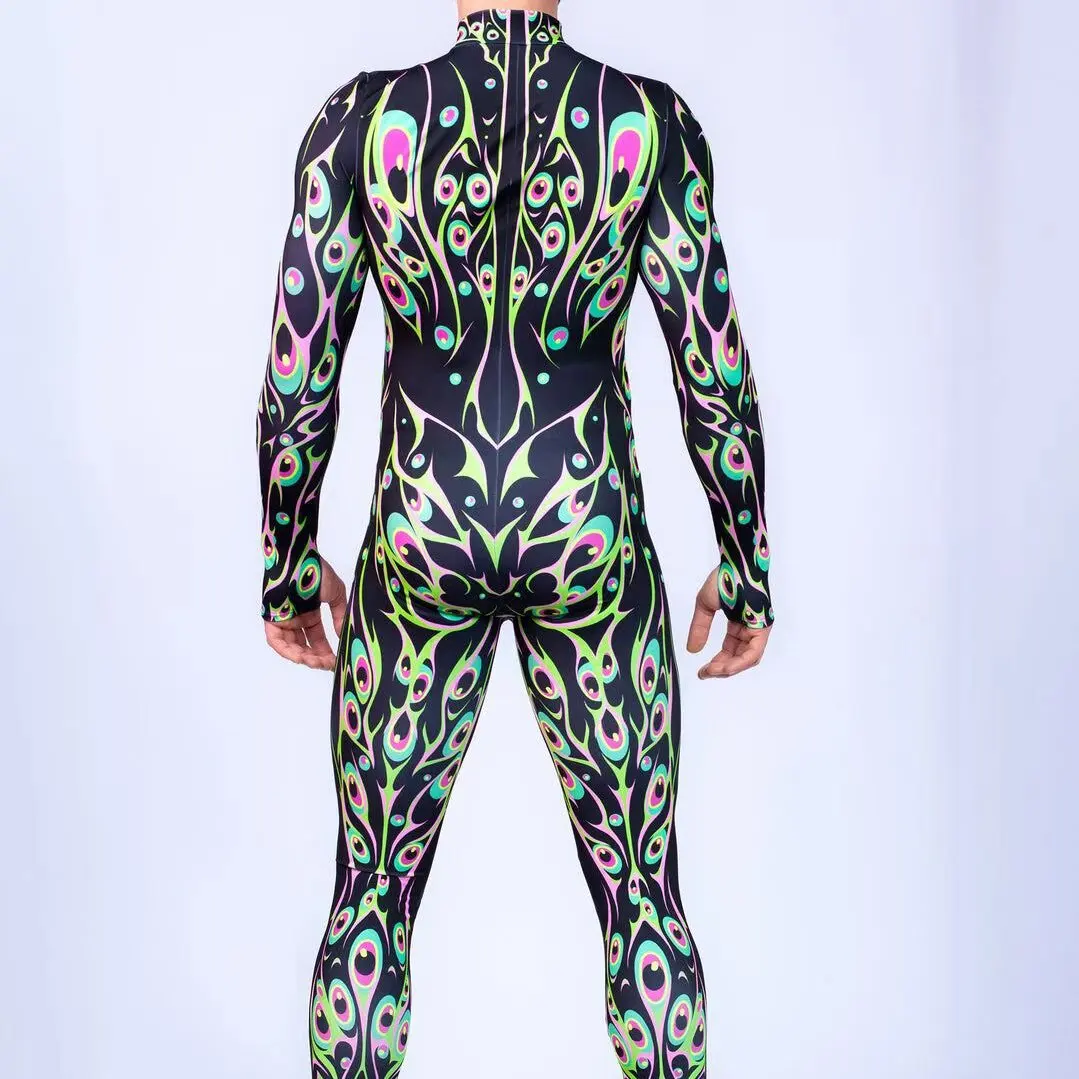 Herren Rüstungs-Muskelanzug, Karneval, Mechanischer Bodysuit, Halloween-Party, Bühnenauftritt, Cosplay-Kostüm, Strumpfhose – Detail 23