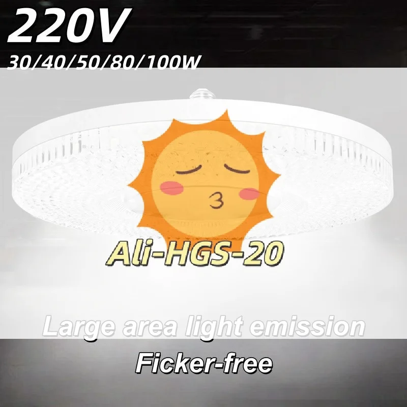 

E27 LED Crystal UFO Lamp 1Pcs Energy Saving Ultra Bright Ceiling Light Bulb for Bedroom Office Indoor Lighting