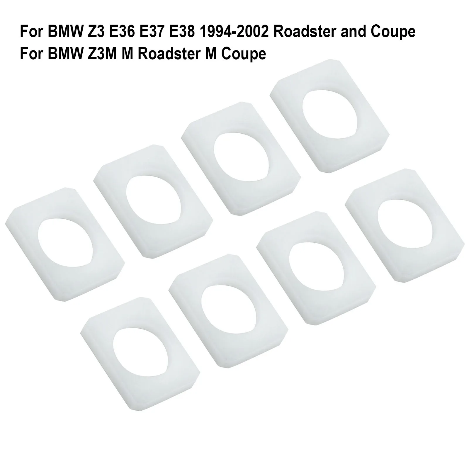 8Pcs Rubber For Seat Bushings For For BMW Z3 Z3M Upgraded Set For For For Seat Rail Replacement To Fix Rocking For Seats