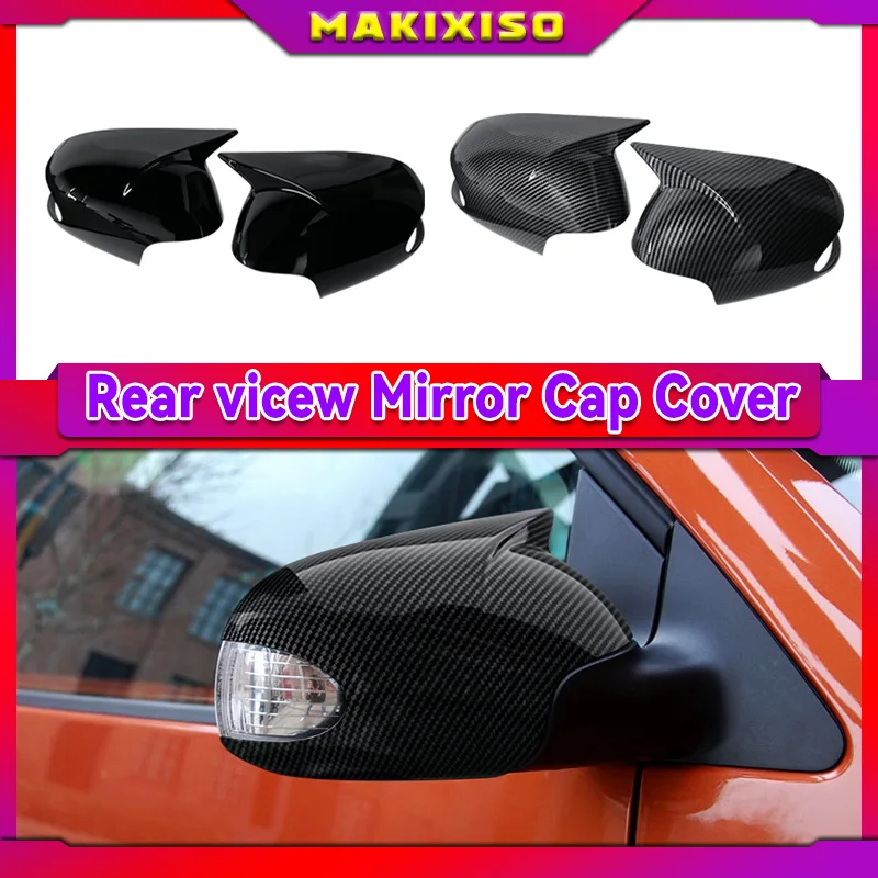 

2X Side Wing Mirror Cover Caps Fit For Volkswagen VW Beetle 2002-2010 Rearview Mirror Cover Add on