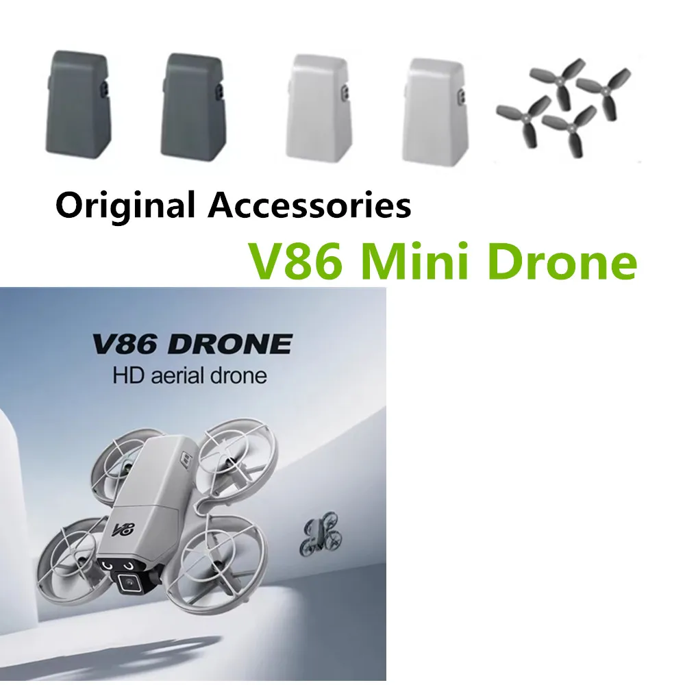 

V86 Mini Drone Accessories 3.7v 1000mAh Battery / V86 Drone Propeller Blade V86 Drone Battery