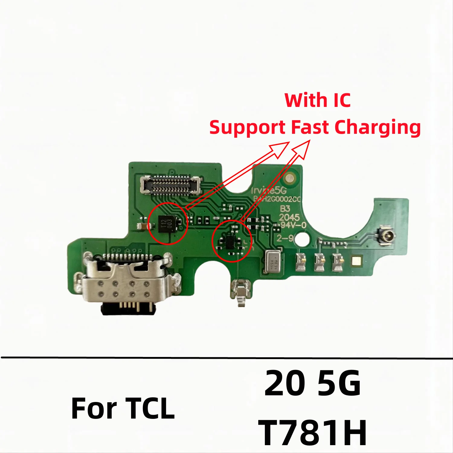 USB 충전기 도크 커넥터 보드 충전 포트 플렉스 케이블, TCL 플렉스 10L 10 20R 20 30 5G 프로 40 SE XE 20Y T767H 30 플러스