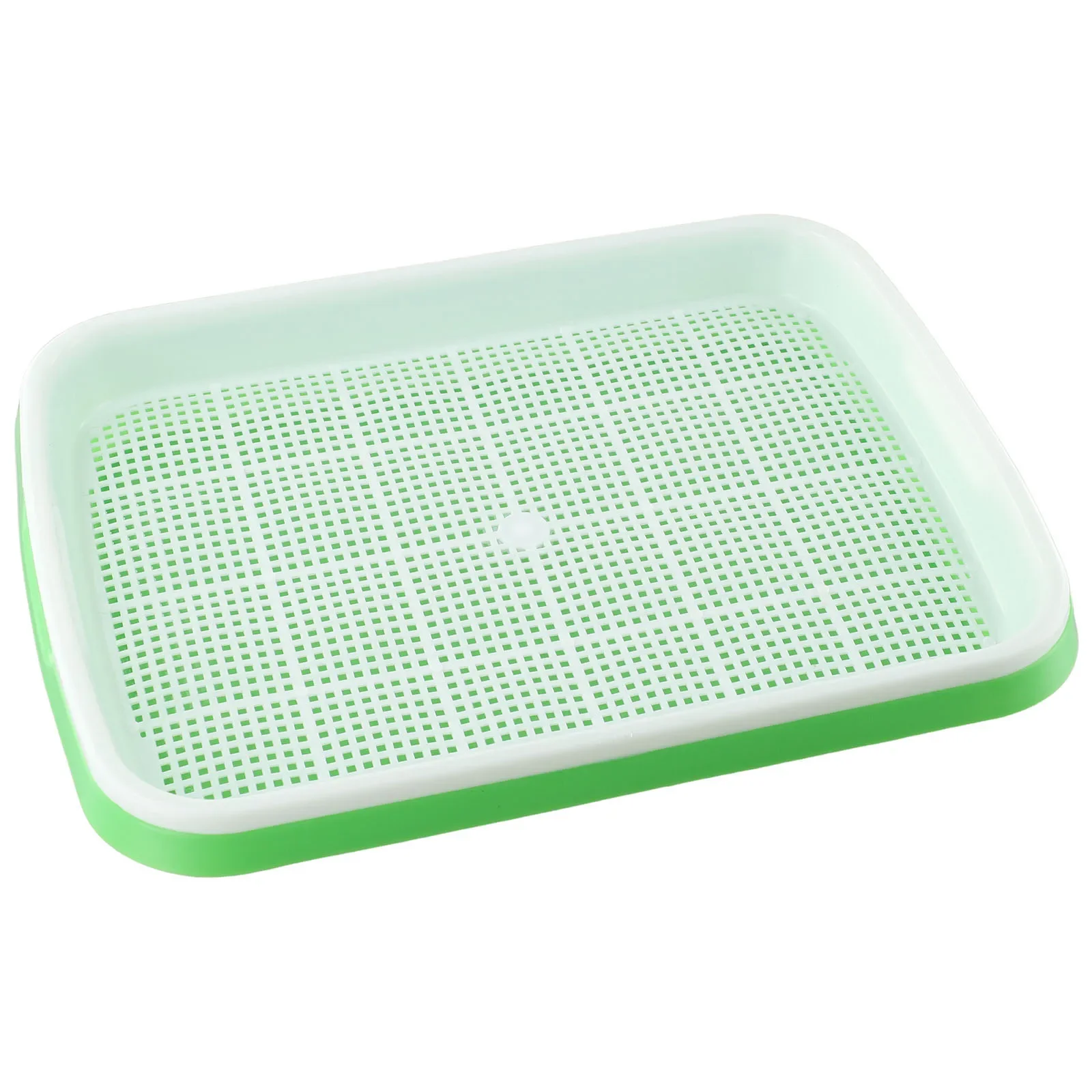 Tray Nursery Pots Grow Basket Hydroponics Microgreens Soybean Sprout Double Layer Germination Greenhouse 1 Set