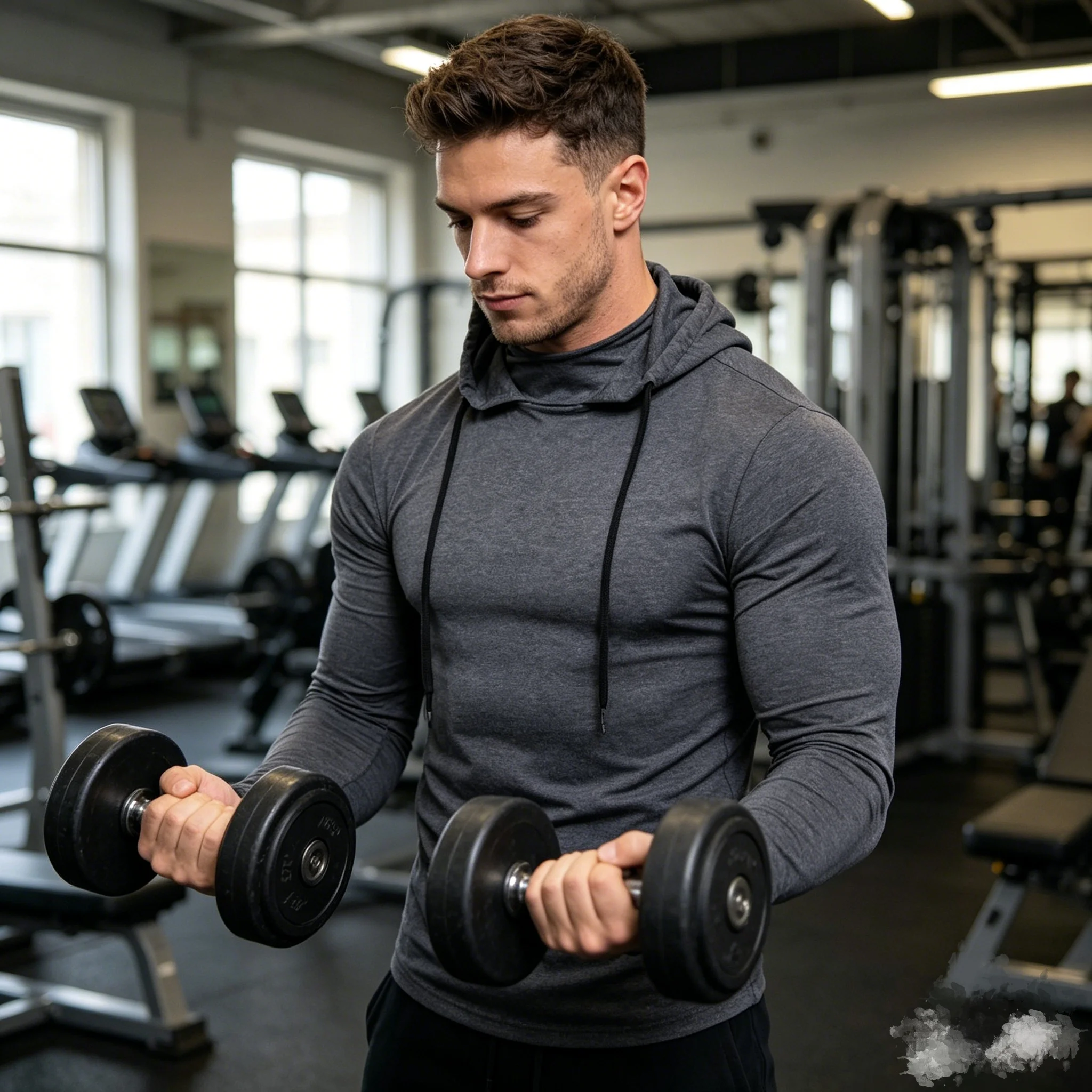 New  Men Gym Thin Hoodie Long Sleeve Hoodies With Mask Sweatshirt Casual Splice Large Mask Hoodie Sweatshirt Hooded Tops Cycling