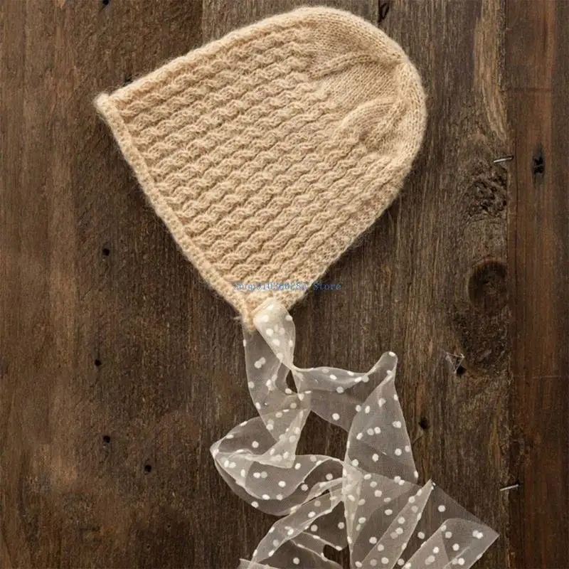 

K9FF Baby Mohair Bonnet Hat новорожденный фотосъемка для девочки детская фотомодельная одежда Photo Prop