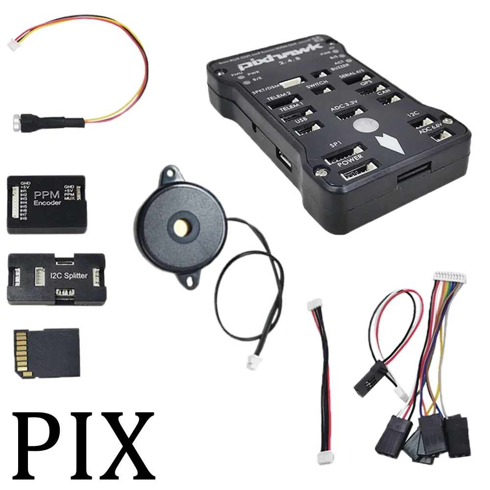 Cuadro de fibra de carbono plegable de seis ejes, Motor 680, 40A, ESC 4208, hélice Apm o Pix, kit de Control de vuelo, 1355