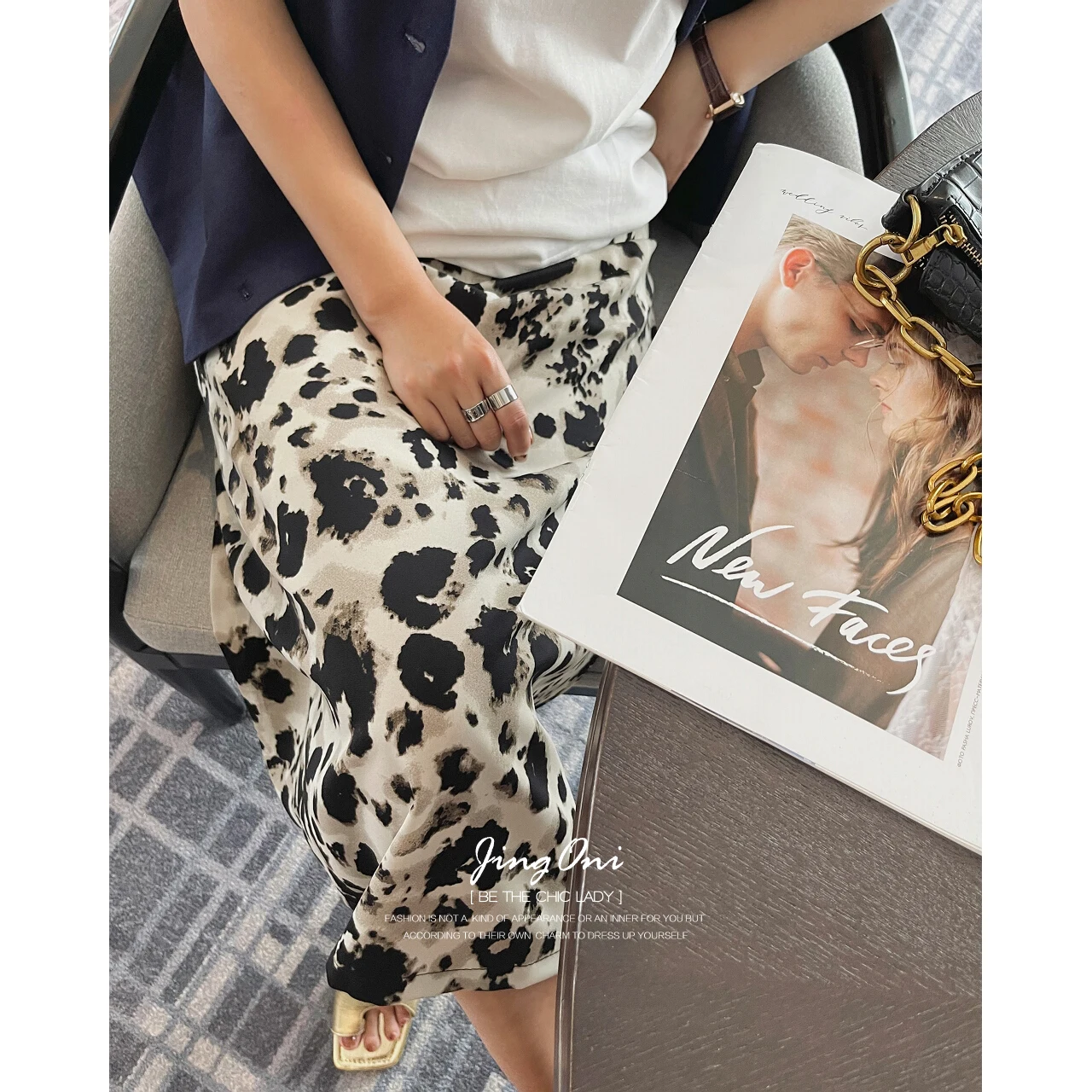 

Leopard Skirt 2023 Women Fashion Y2k Clothing Vintage Korean Summer Elegant High Waist Long Tulle Chiffon Sexy Boho