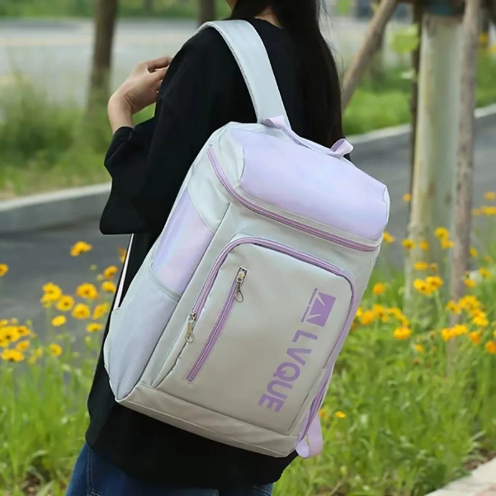 High Capacity Large Capacity Badminton Rackets Backpack Waterproof with Shoes Pocket Tennis Rackets Bag Portable Sports Bag