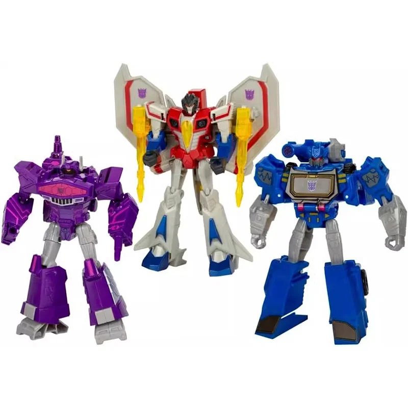 Hasbro Transformatoren Schokgolf Starscream Soundwave Deception Commandant 3-Pack 12Cm Originele Actie Figuur Model Speelgoed Cadeau Verzamelen