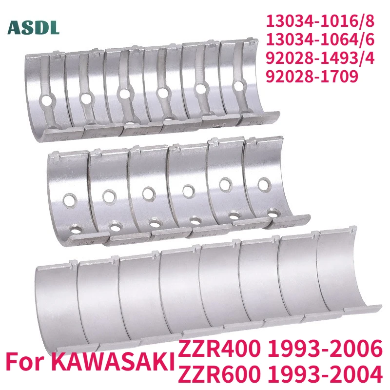 

Moto Connecting Con Rod Bearing Main Crankshaft Crank Shaft Tile for Kawasaki ZZR400 1993-2006 ZZR600 1993-2004 ZZR 400 600