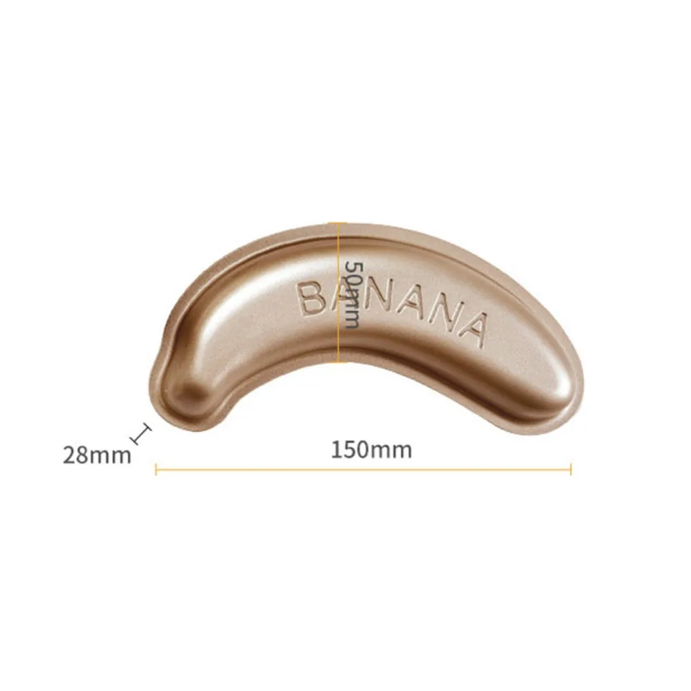 

Handmade 10 Hole Baking Pan Non-Stick Banana Shape Baking Cake Mold Carbon Steel Baking Tray Moulds Home Kitchen