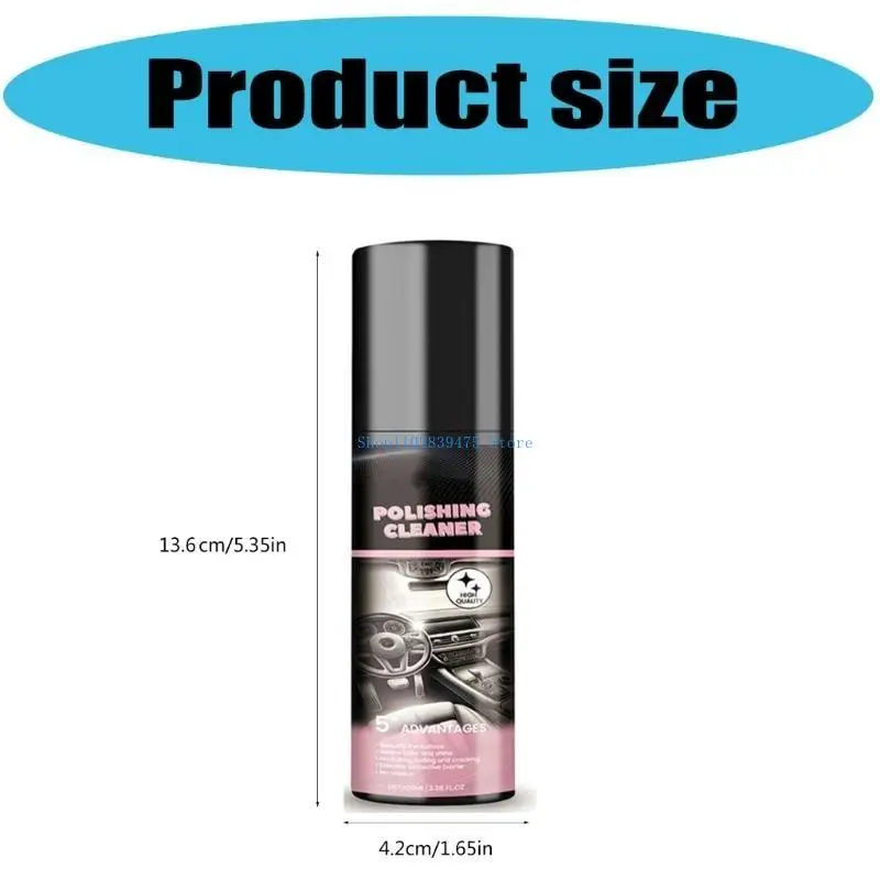 33WB يقوم بترقيات بخاخات تفاصيل السيارة الداخلية، تركيبة التجفيف السريع، تنظف الظروف وتلمع الأسطح المطاطية والجلدية للسيارة