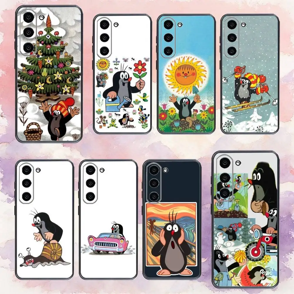 

C-Cartoon Littles M-Mole Phone Case For Samsung Galaxy A73,A72,A71,A70,A53,A52,A51,Others Soft Black Cover