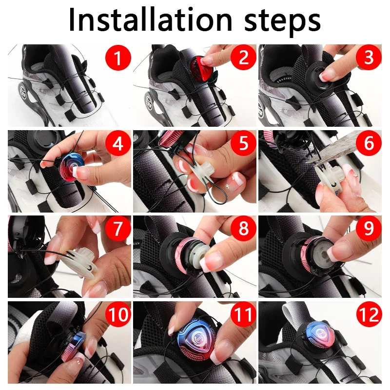 New Colourful Automatic Shoelaces for Sneakers No Tie Shoe Laces Swivel Buckle Shoelace Without Ties Adult Kids Shoe Accessories