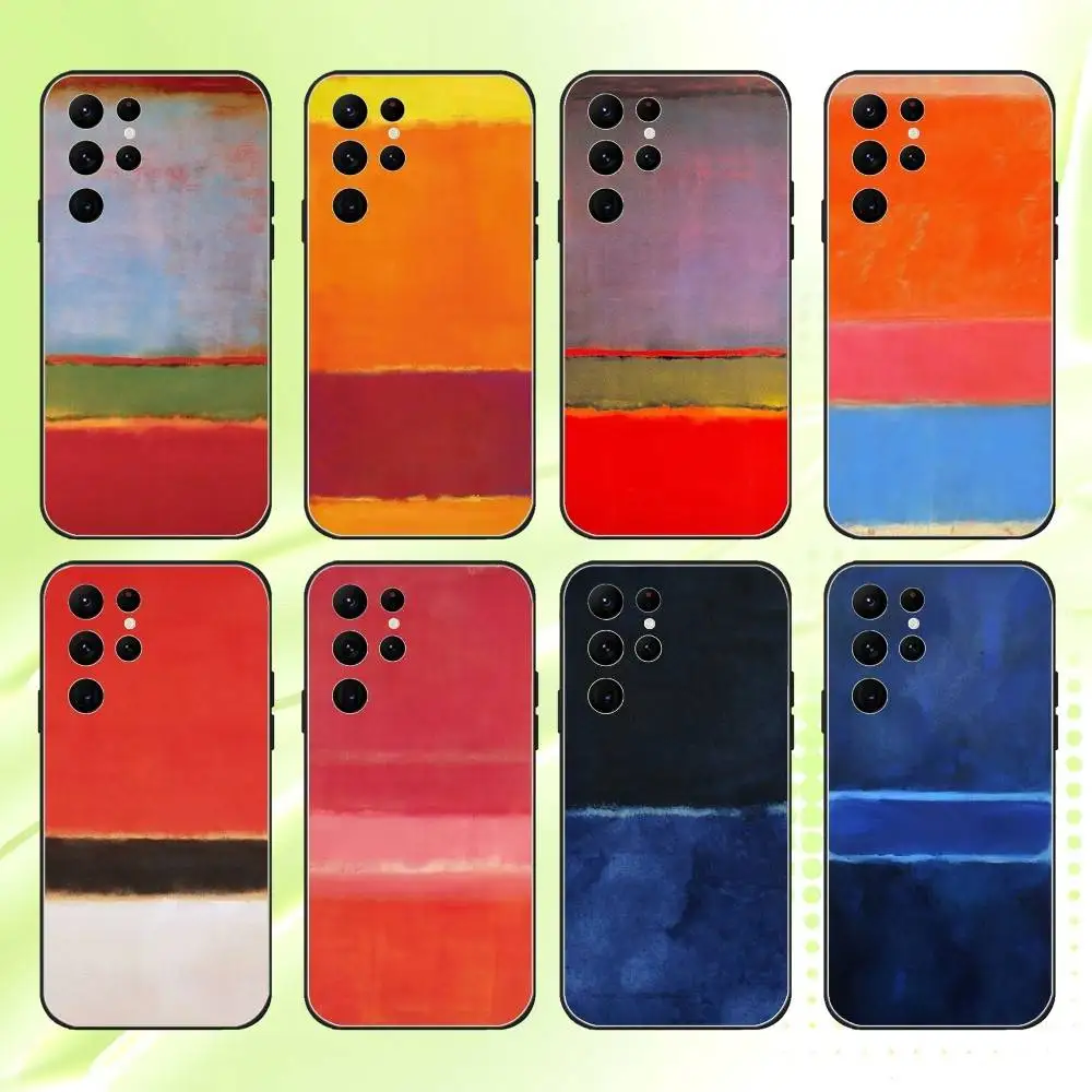 

Mark Rothko Art Phone Case For Samsung S 25,24,23,22,30,21,10,9,Ultra,Plus,Lite,FE,4,5G Black Soft Case