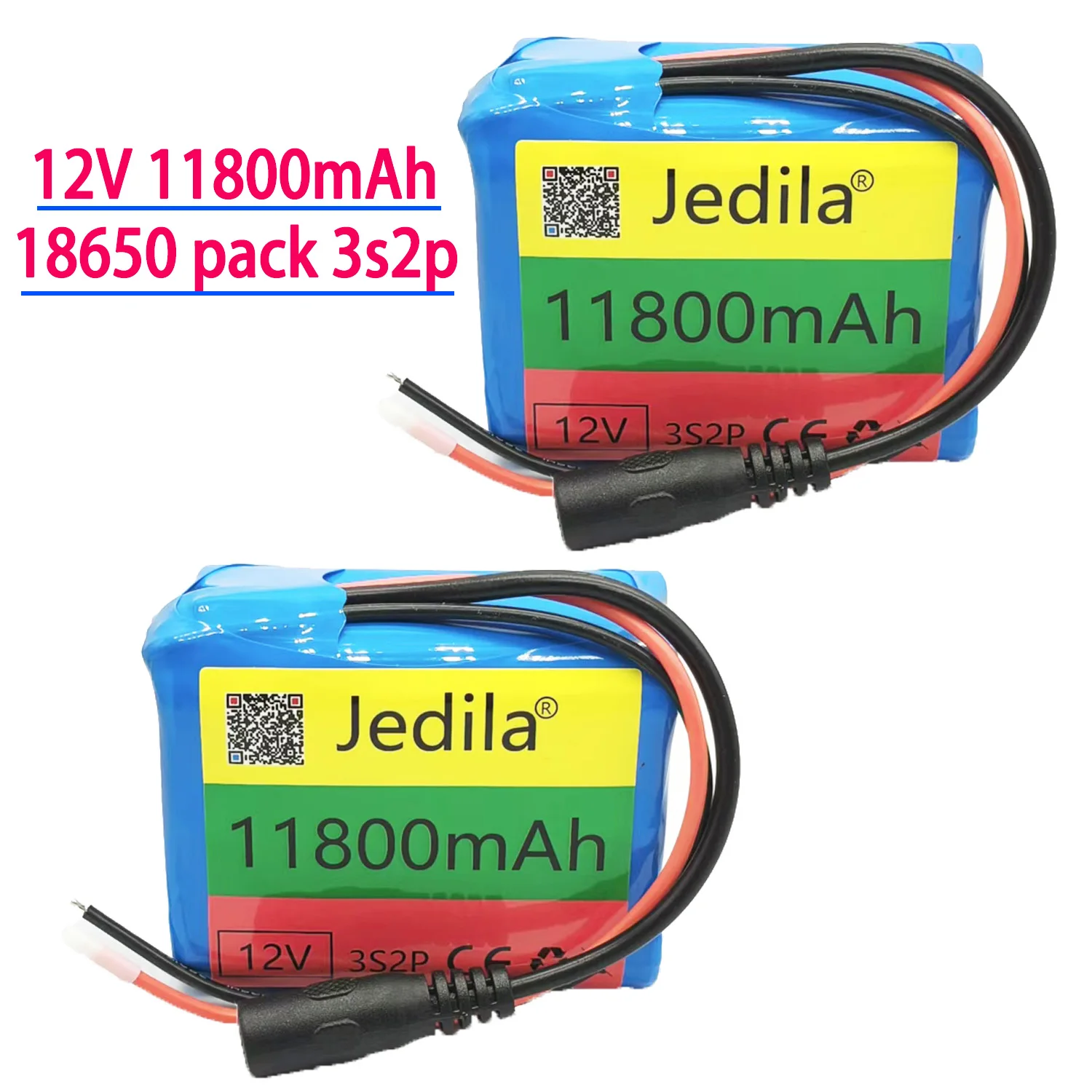Durable type 2V.11800 mAh.3S2P.Batterie Au Lithium.18650.Batterie Au Lithium Pack Protection Conseil Rechargeable.1A Chargeur.