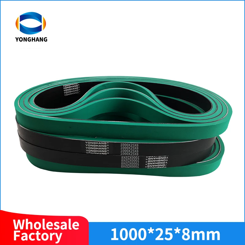 Imagem -04 - Espessura Resistente ao Desgaste Verde Borracha Plana Belt Alimentador Pasta Gluer Cintos 980 1000 1120 1100 1150 1200 1250 1535 80 mm