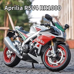 1/12 Aprilia RSV4 RR1000 Alloy Motorcycle Model Toy Car Diecast Metal High Simulation Heavy Motorbike ModelsCollectible Boy Gift