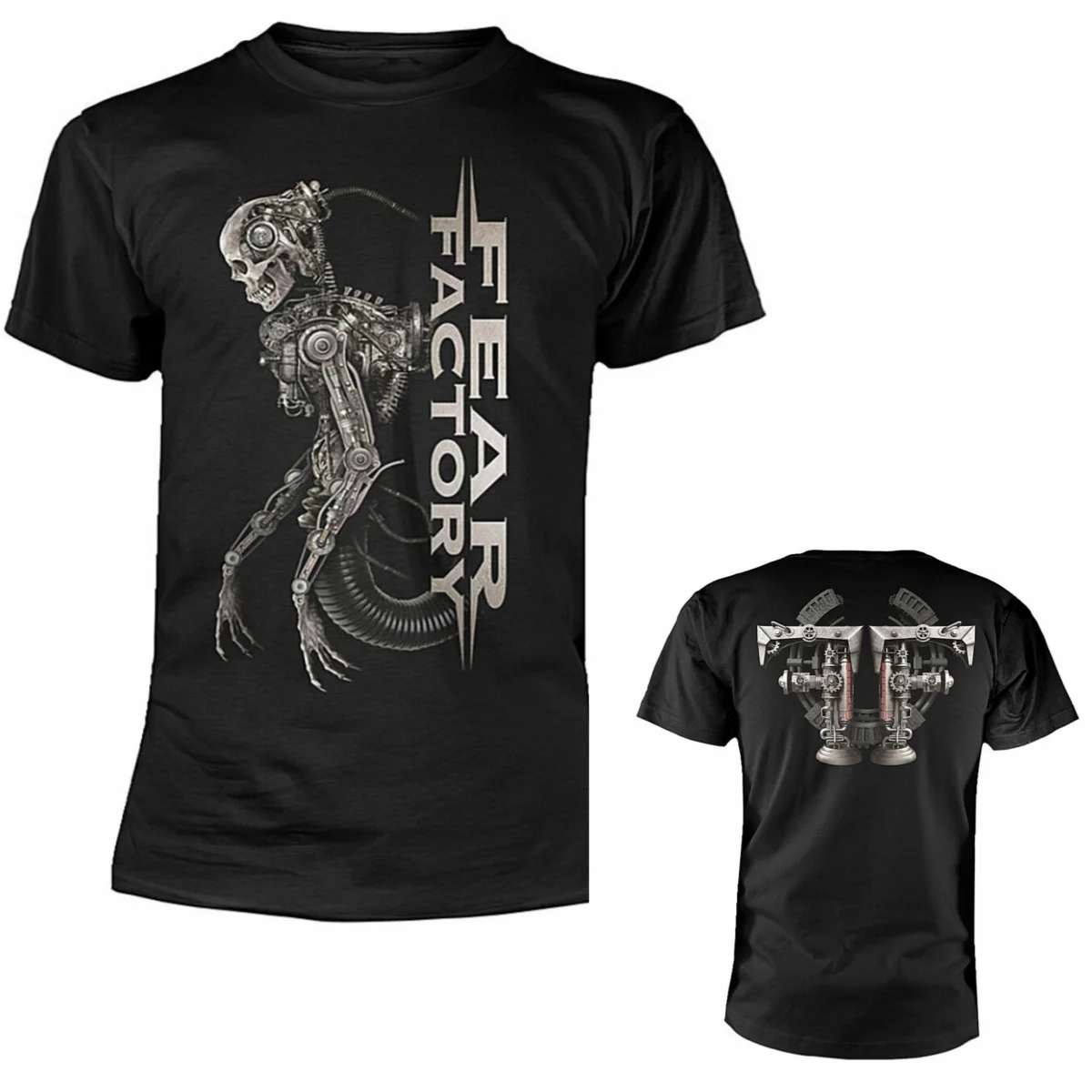 Y2k Fear Factory Graphic Cotton T-shirt Unisex Summer Short Sleeve Fashion Brand Tee Luxury Casual Vintage Tees