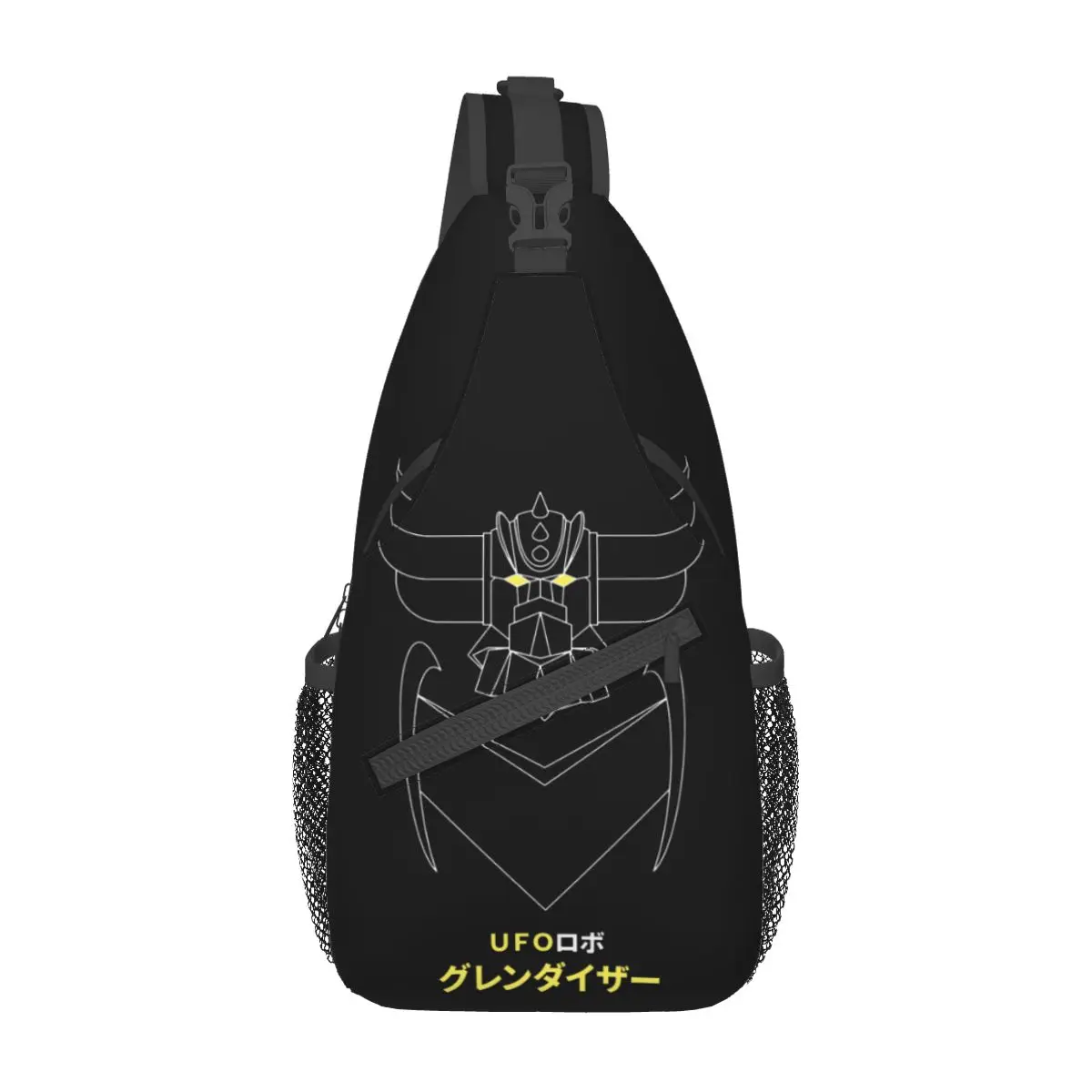 Grendizer Anime Crossbody Sling Bag Men Women Chest Bag UFO Robot Grendizer Shoulder Backpack Daypack Hiking Travel Travel Bag