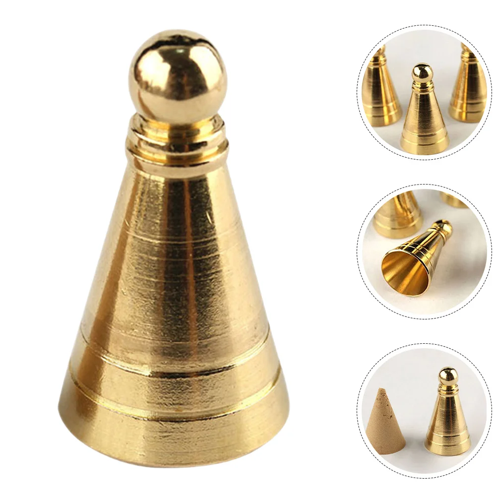 

3Pcs DIY Brass Tower Incense Mold Cone Making Moulds Home Accessories Tea Room Decor Tool DIY Incense Cone Mold