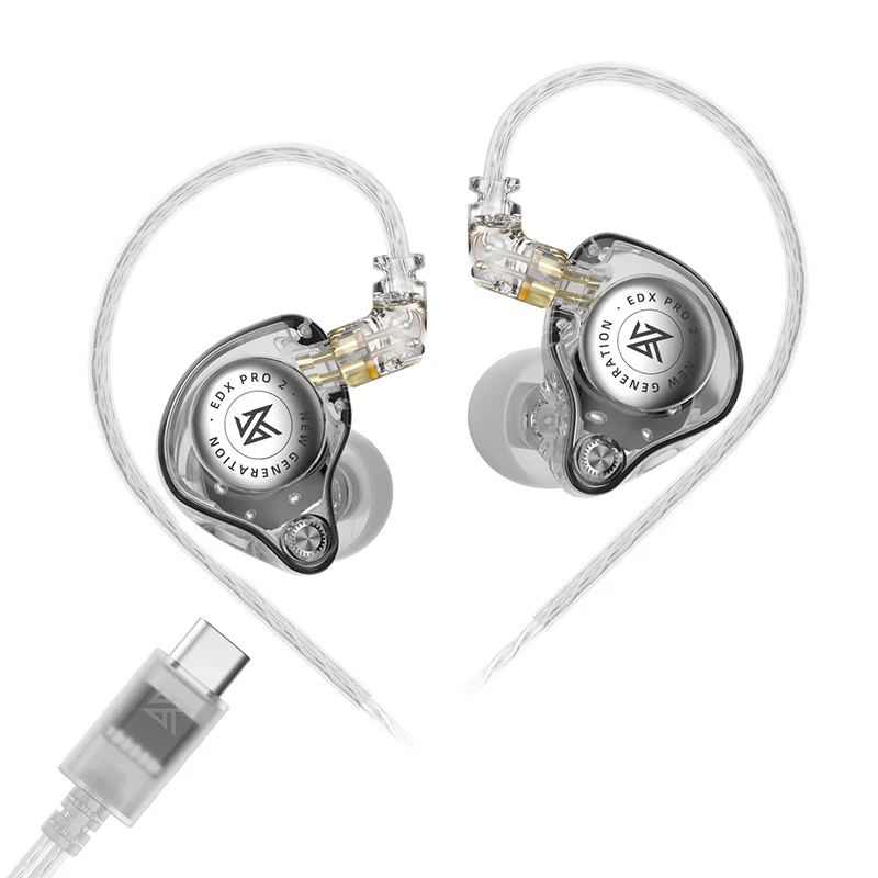 KZ EDX PRO 2 ダイナミックインイヤーイヤホン HIFI DJイヤホン