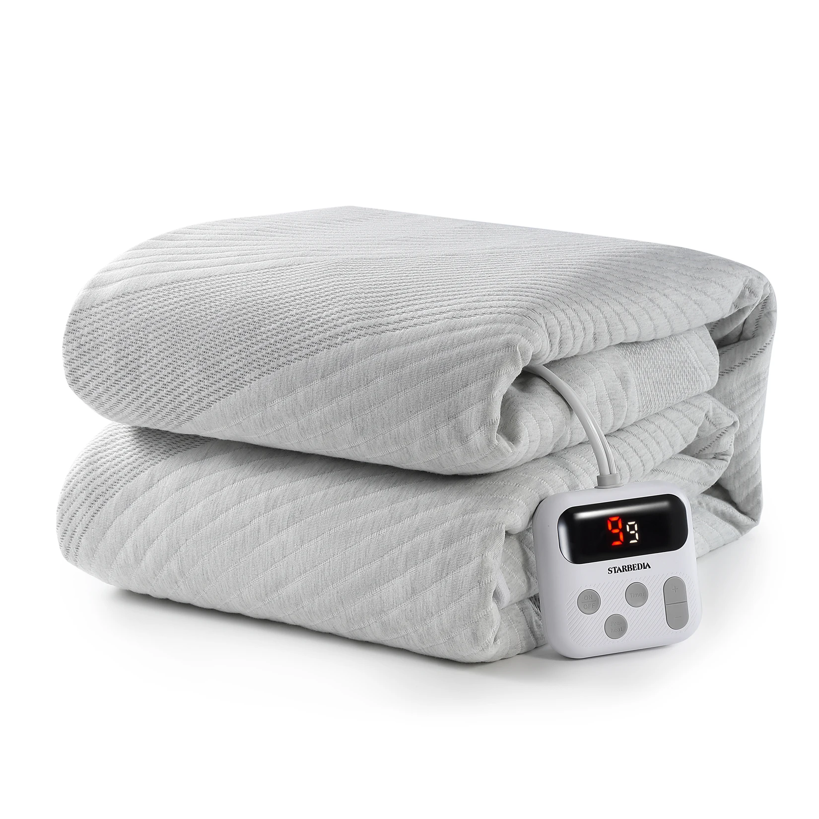 Heated Mattress Pad Full Size with 10 Heat Settings Machine Washable Electric Bed Warmer  Soft Breathable Deep Pocket Overheat Protection Grey