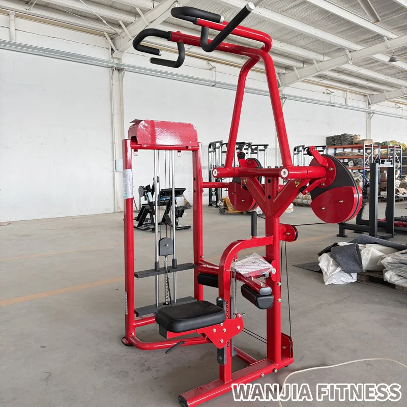 Low Rowing Lat Pull Down Machine with Weight Stack Fitness Equipment High Pull Down Back Rack Trainer Muscle Training