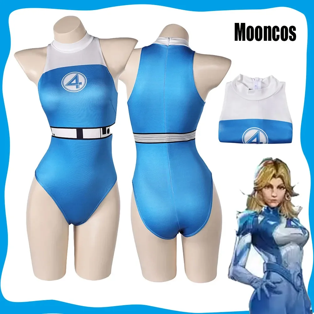 Invisible Woman Susan Storm Cosplay Swimsuit First Steps Costume Jumsuit Outfits 2025 Hot Sale