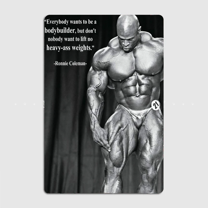 روني "كبير رون" Coleman المعادن اللوحة المشارك بار كهف تصميم المرآب الديكور جدار حانة تين تسجيل الملصقات