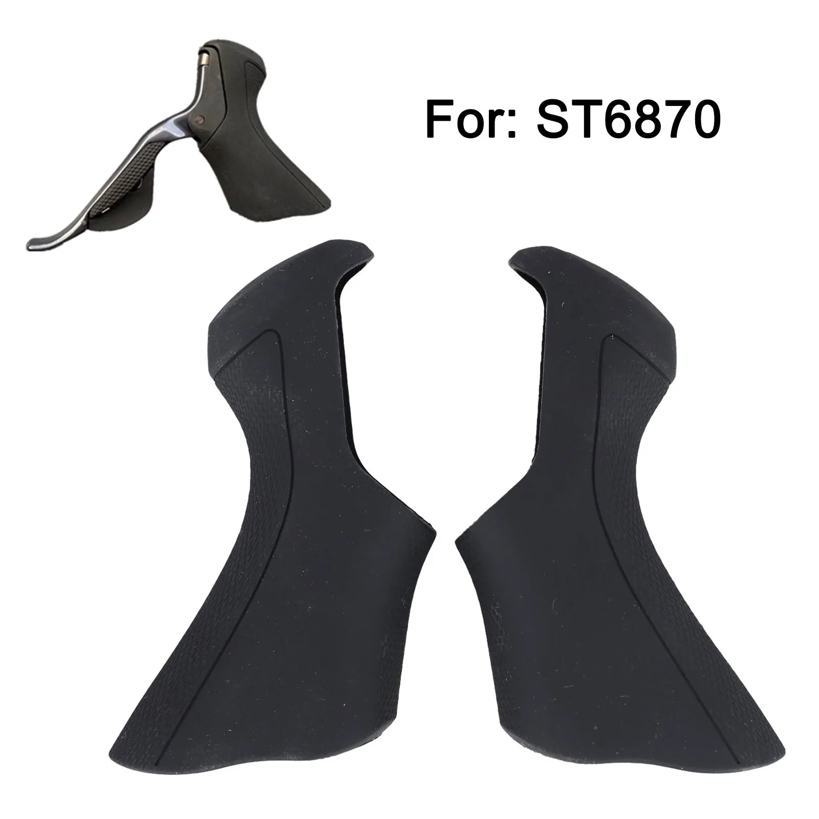 Brake Gear Rubber Shift Covers Hoods Cover Rubber Brake Lever Protect Covers For-Shimano-Ultegra Di2 ST-6870 Road Bicycle Parts