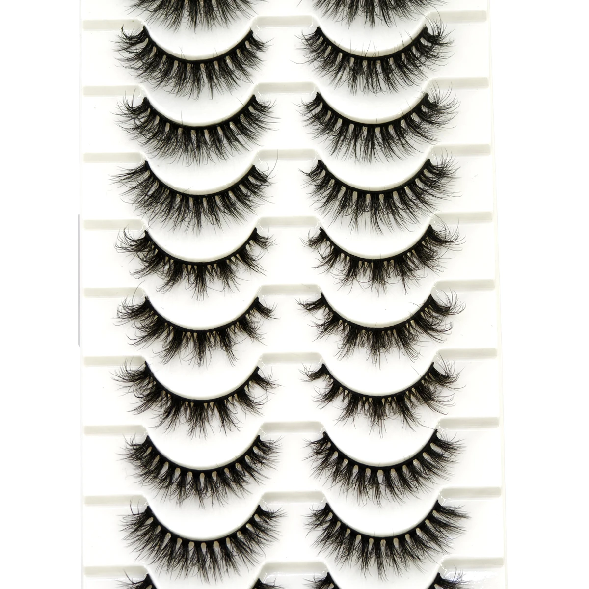 10 Pairs Mink Fluffy Dramatic False Eyelashes