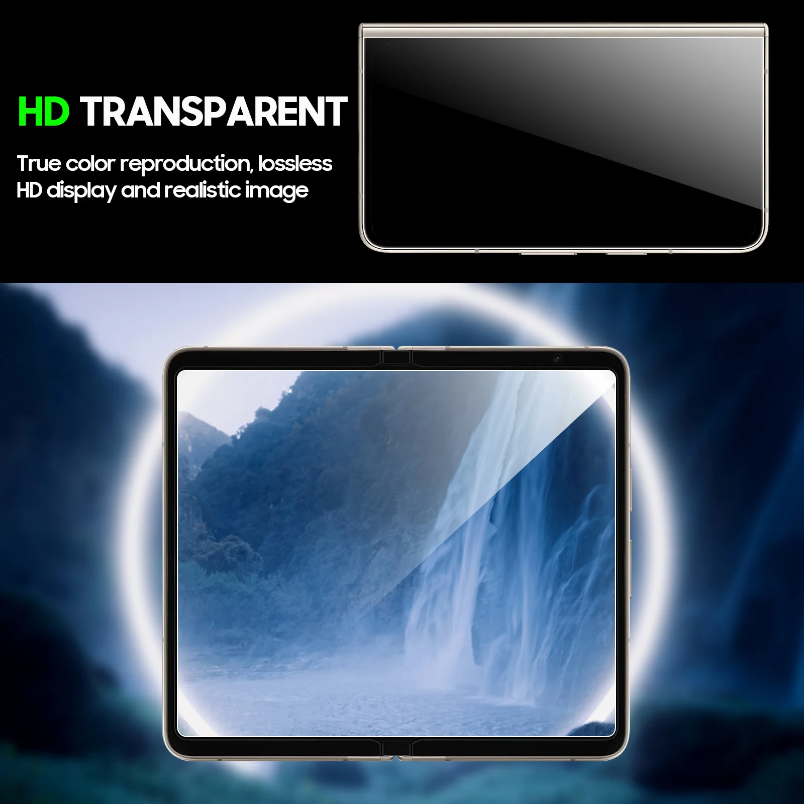 Прозрачная гидрогелевая пленка для Google Pixel Fold, защитная пленка для экрана, инструмент в комплекте для PixelFold, не закаленное стекло