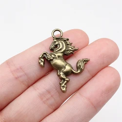 WYSIWYG 10pcs 32x24mm 4 Colors Horse Charms Pendant For Jewelry Making DIY Jewelry Findings