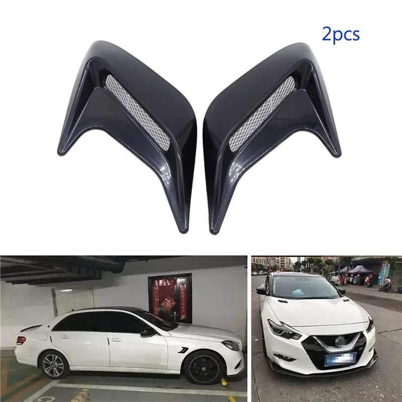 

1 Pair Universal Car Shark Sticker Side DIY Vent Air Flow Fender Intake Sticker Car Simulation Side Vents Decorative