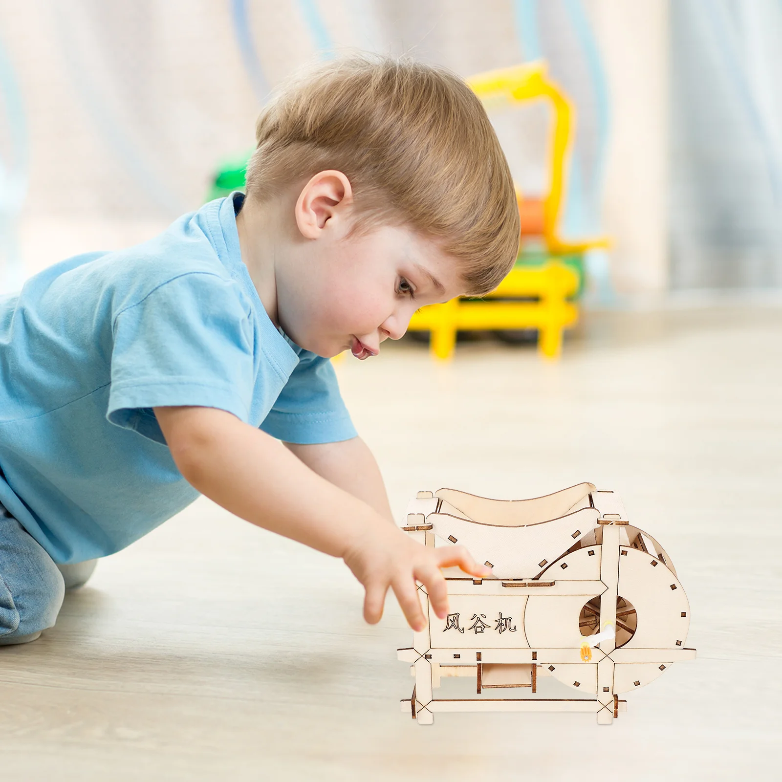 

Hand Crank Threshing Machine DIY Electric Science Kit Educational Experiments Scientific Invention Supplies for Kids Creativity