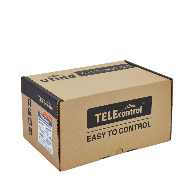 Telecontrol 6 single speed channels pushbuttons overhead crane hoist industrial wireless radio remote control F21-E1