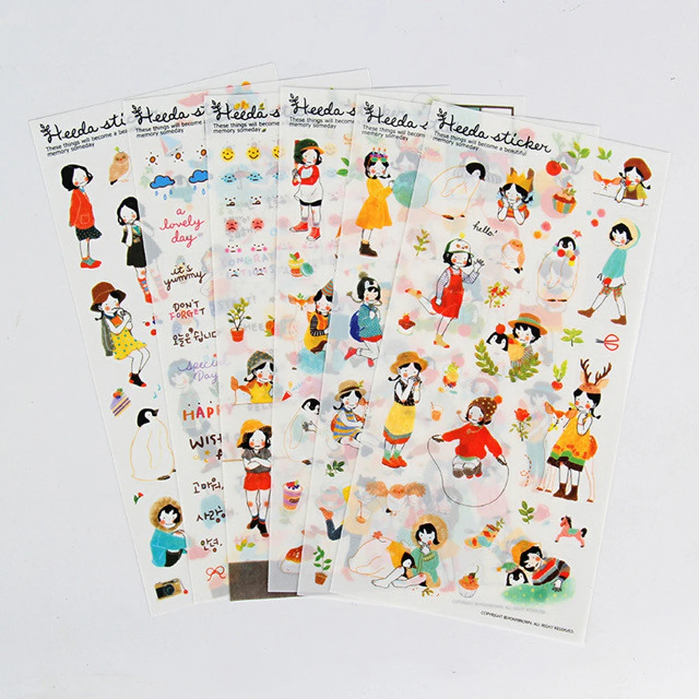Supplies DIY Diary Label Sticker Album Stick Scrapbooking Diary Sticker Decorative Stickers Cute Stickers Cartoon Sticker