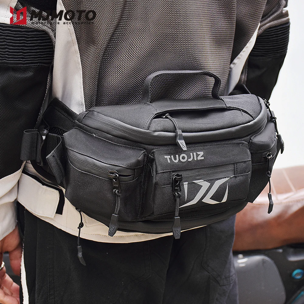 

Motorcycle Crossbody Bag Large Capacity Motocross Waist Bag Waterproof Motorbike Crossbody Bag Moto Biker Waist Bag Reflective
