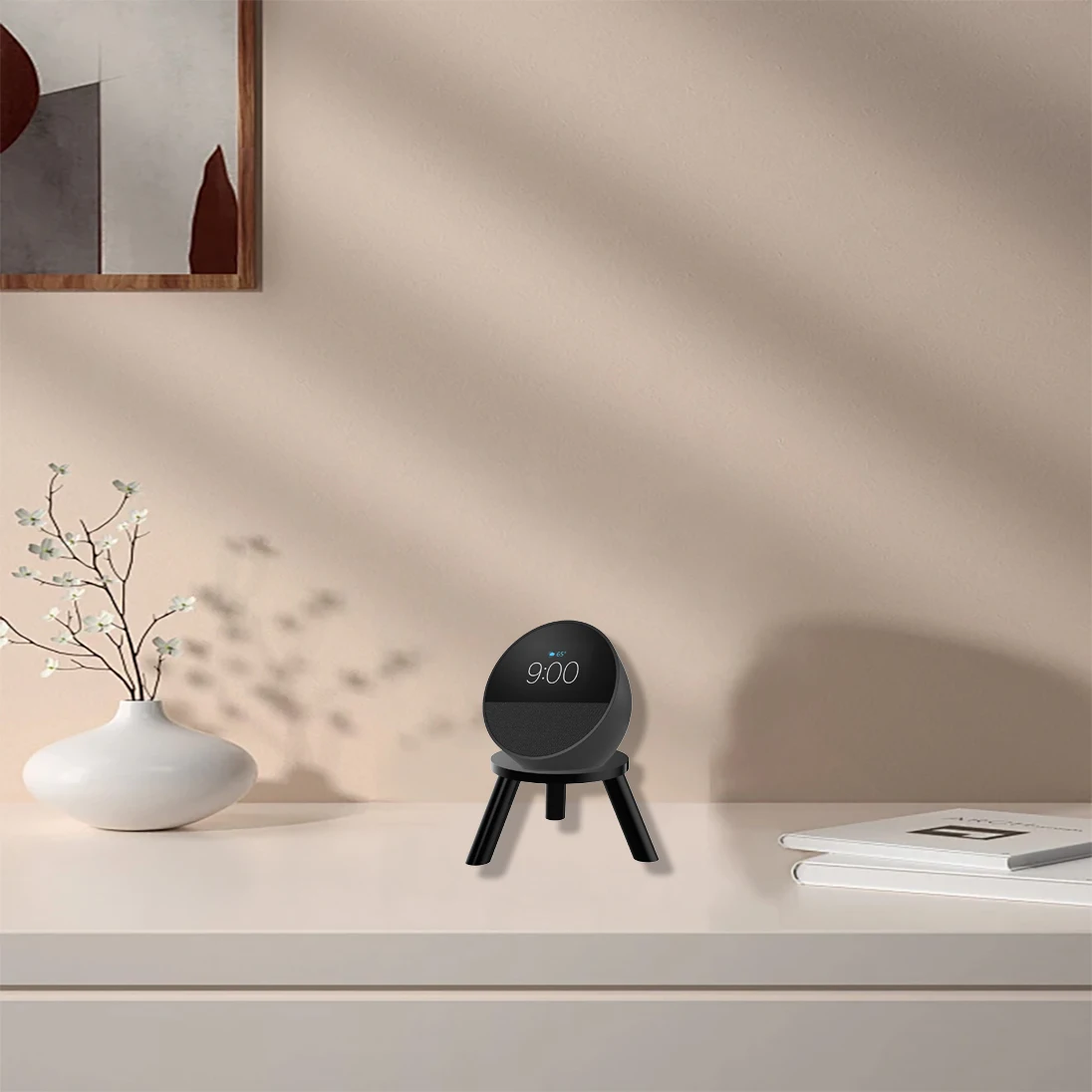For Echo Spot (2024 Release)/Echo Pop/Echo Dot 4dn/Echo 4-Speaker Acrylic Desktop Stand Universal Audio Base Storage Rack view 5