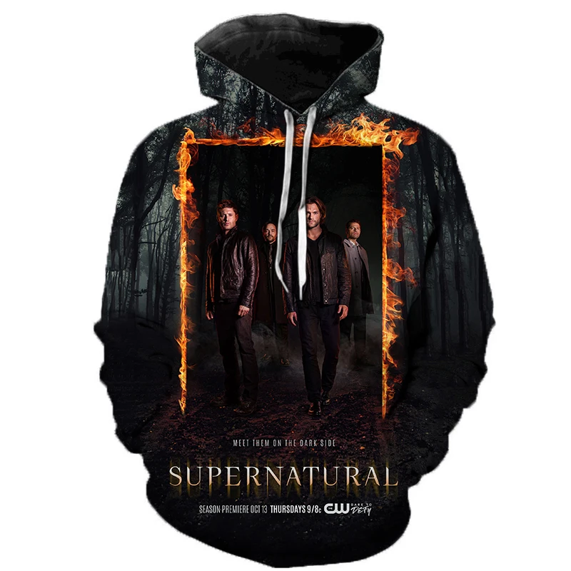 New Arrival Supernatural 3D Print Hoodie Men Women Casual Streetwear Sweatshirt Pullover Harajuku Oversize Hoodies