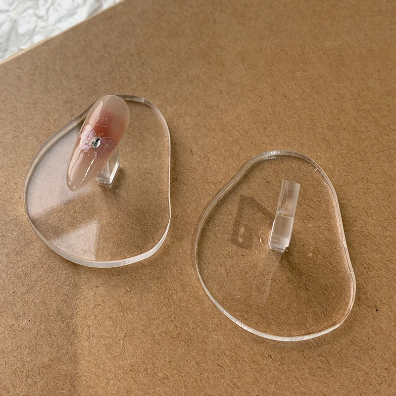 투명 네일 디스플레이 스탠드 홀더, 연습 훈련 팁, 아크릴 베이스 네일 아트 디스플레이 스탠드