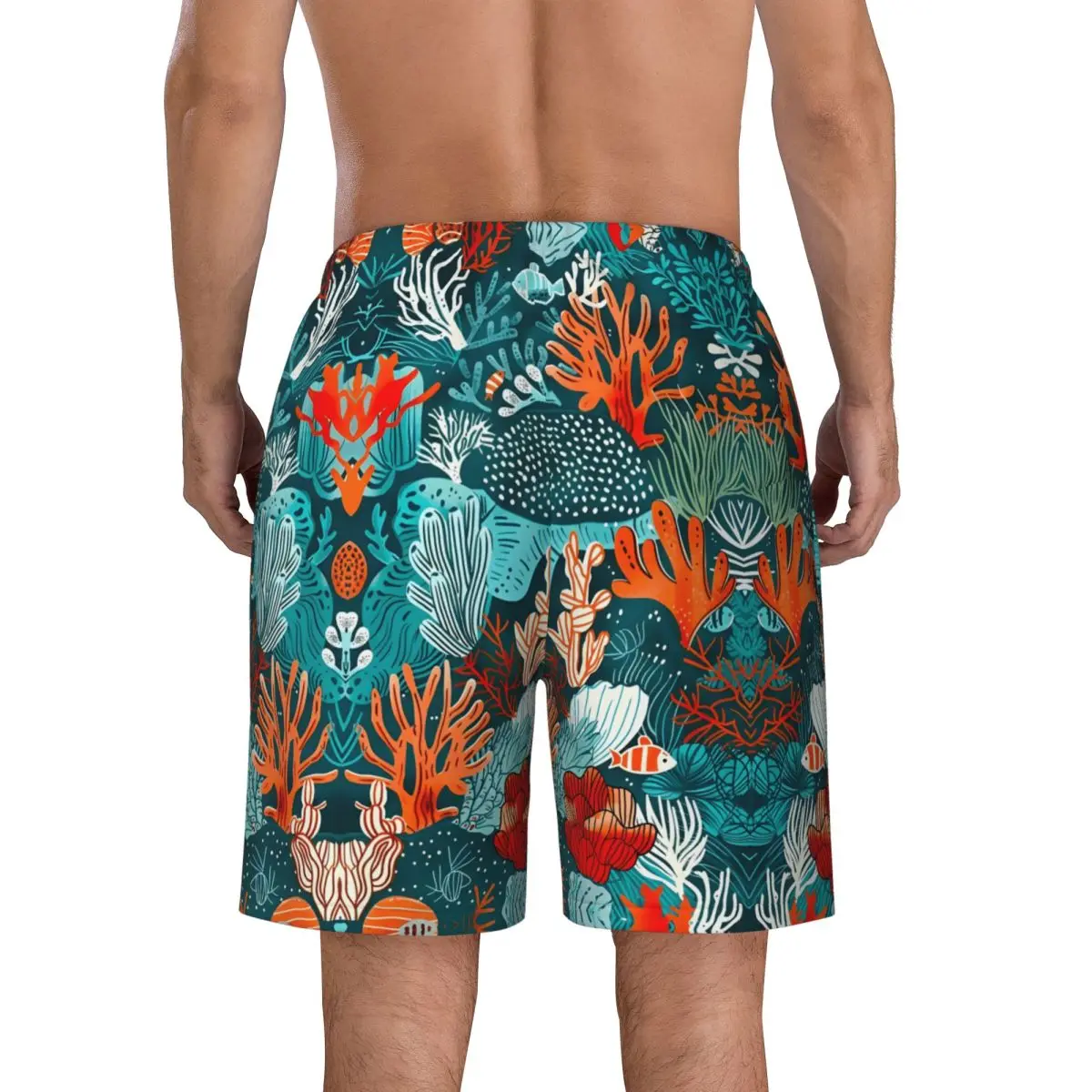 Summer Board Shorts Man Hawaiian Style Sports Surf Printed Board Short Pants Y2K Funny Fast Dry Beach Trunks Plus Size
