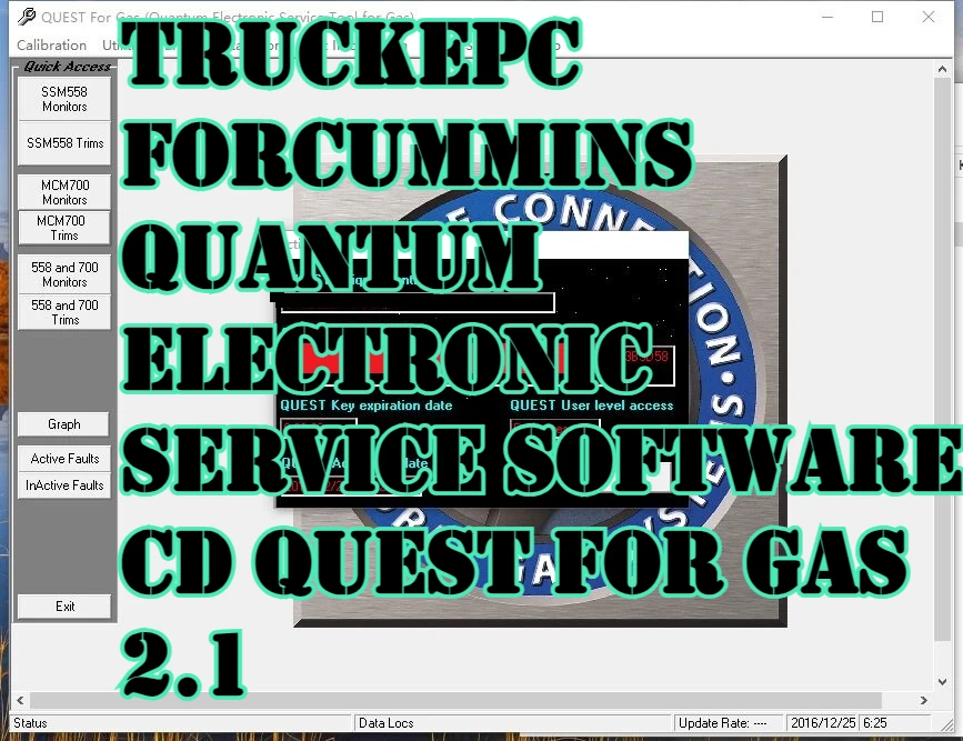 

TruckEPC ForCummins Quantum Electronic Service Software CD QUEST for Gas 2.1