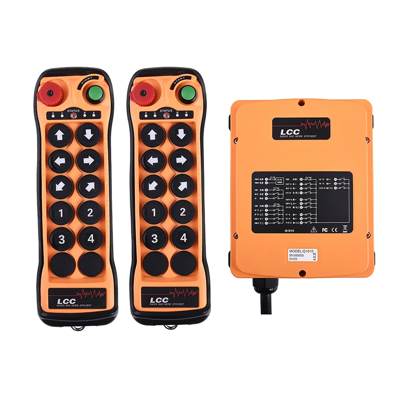 LCC Q1010 10 Buttons Wireless Waterproof Industrial Remote Control Double Speed Mine Drilling Rig Control Switch