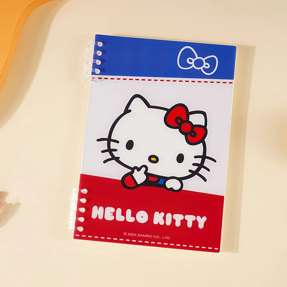 Genuine Sanrio Hello Kitty A5 Notebook Cartoon Horizontal Line Removable Student Books Students School Supplies Women Gifts