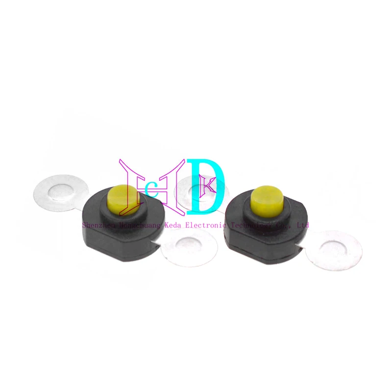 10PCS Button switch 14 * 12MM strong light flashlight micro button switch 1412-YY self-locking/one on one off